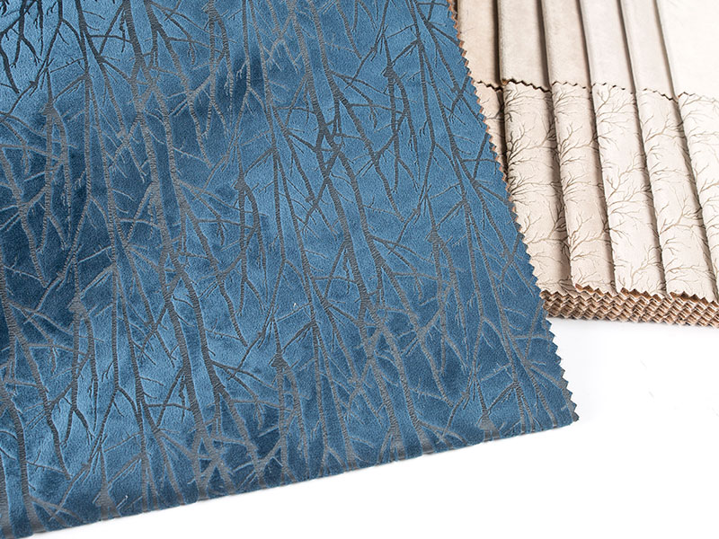 부드러운 침대를위한 벨벳 브론 징 패브릭