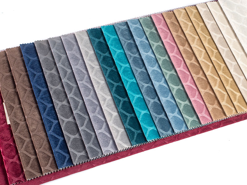 가정 장식을위한 고품질 염색 엠보싱 벨벳 직물