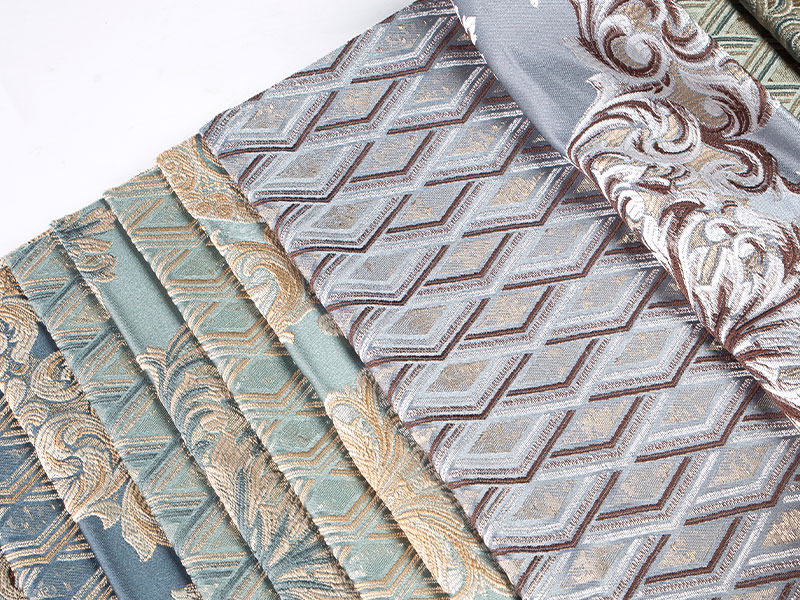 원사 염색 된 Jacquard Fabric- 실내 장식 및 휘장에 적합합니다.