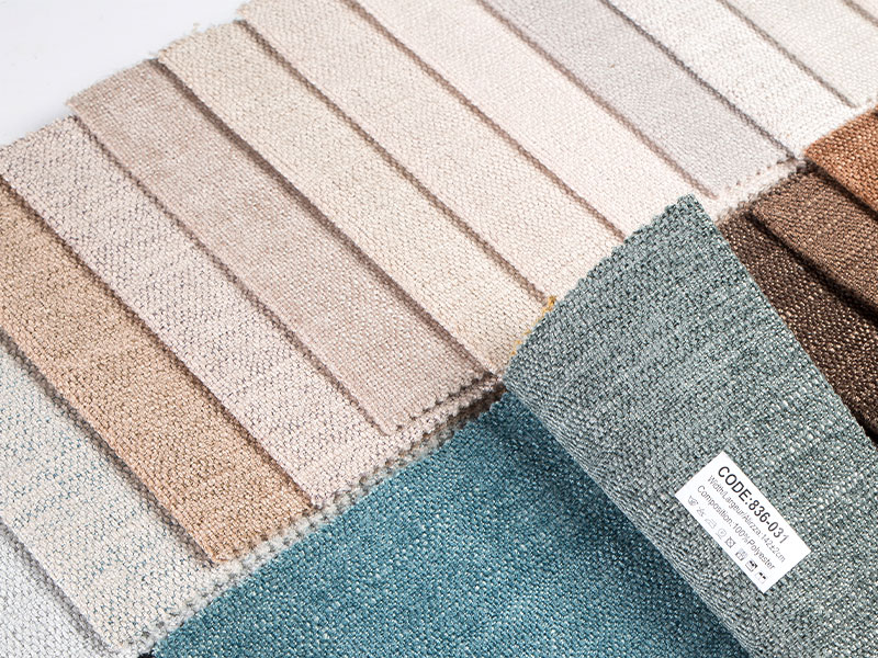 소파 커버 및 던지기를위한 부드럽고 고급스러운 평범한 Chenille 패브릭