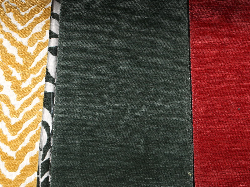 플로럴 패턴 Jacquard Chenille 커튼 소파 장식 직물 MDN975